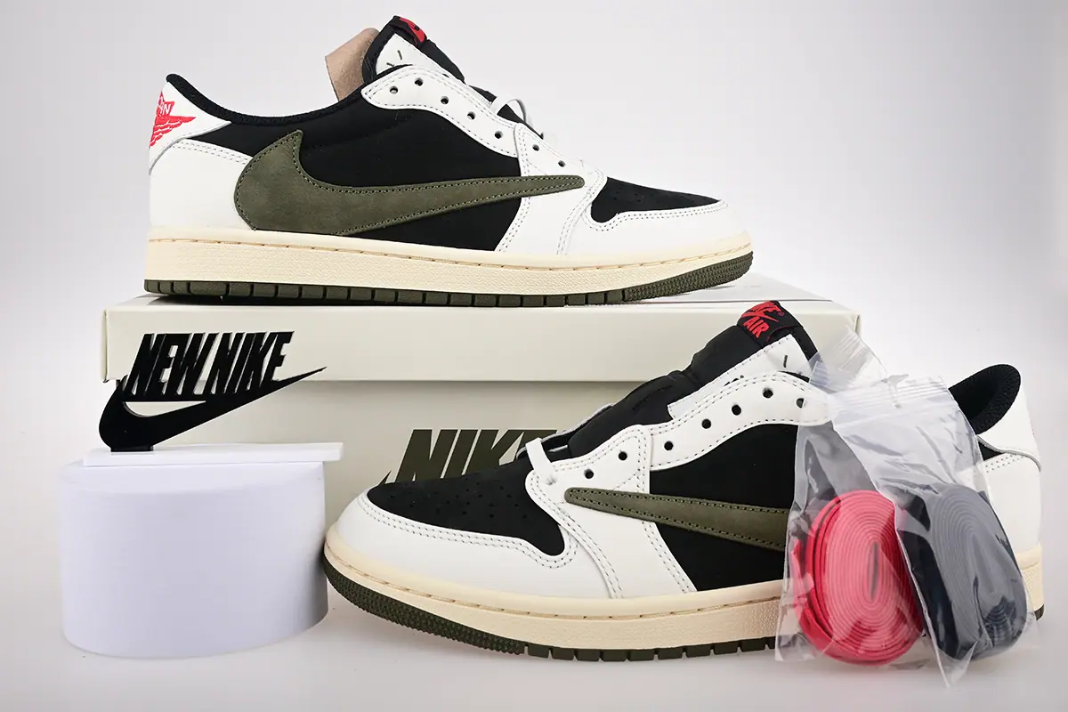 Travis Scott Air Jordan 1 Low OG "Olive" Reps
