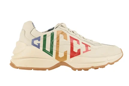 Best Quality Gucci Rhyton Glitter & Leather Sneakers Replica 03