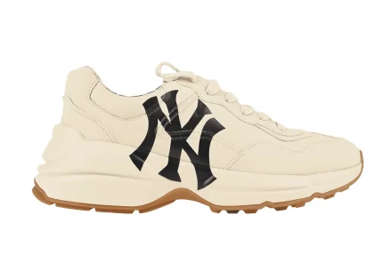 Best Quality Gucci Rhyton Leather Sneaker NY Yankees Replica 02