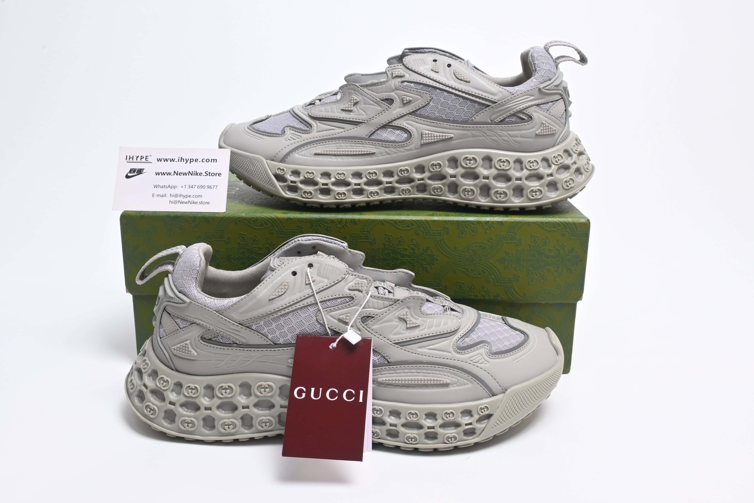 GUCCI 3DCUB SNEAKER GREY (3)