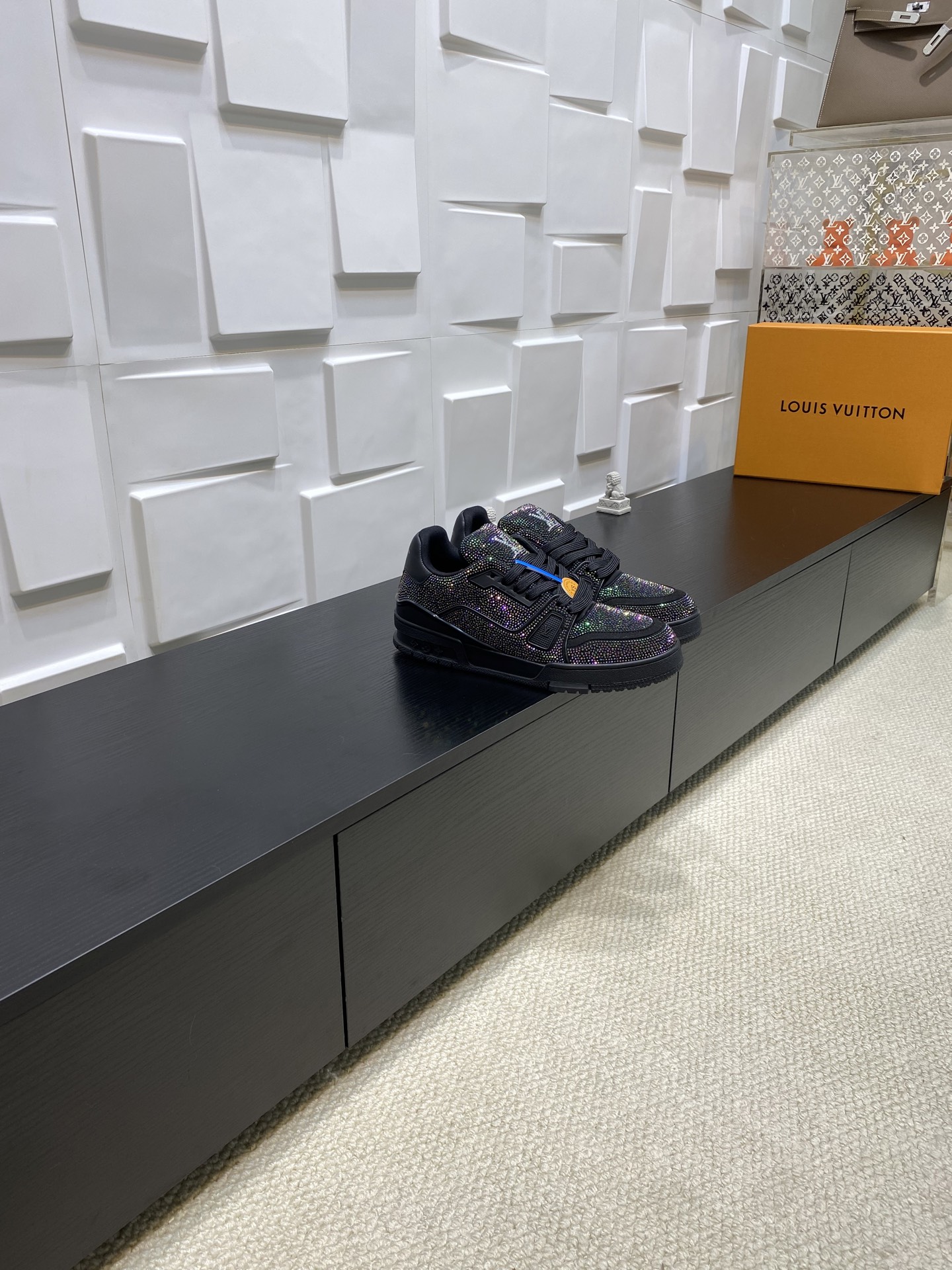 LV Trainer Black Rhinestones (1)